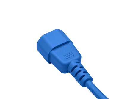 Kábel sieťový 230V predlžovací, C13 - C14, 5m, 1.00mm2, 10A, modrý