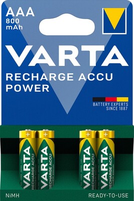 Batéria VARTA RTU nabíjacia AAA (4ks) 1.2V 800mAh NiMH (HR03 56703) 4BL