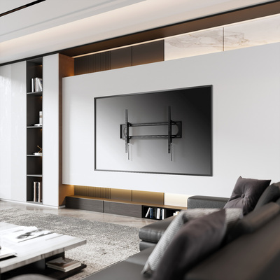 Držiak pre TV 60-120" na stenu, max 120kg, s náklonom +-10°, VESA do 900x600, čierny