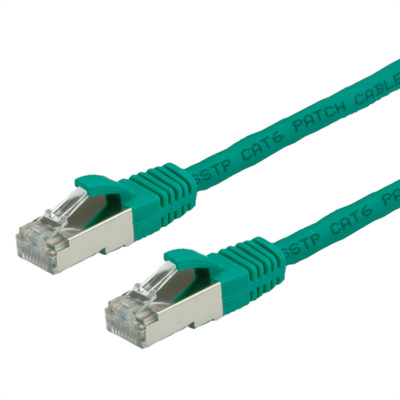 S/FTP (PiMF) Patchkábel LSOH 7m cat.6, zelený, Cu
