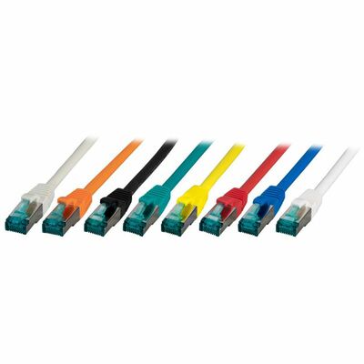 S/FTP (PiMF) Patchkábel LSOH 50m cat.6a, žltý, Cu