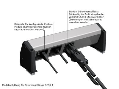 DESK Inštalačná sada - na stôl od 5 až 8cm