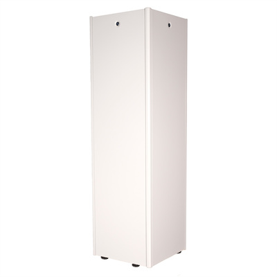 19" Rack na podlahu 42U, 2010x600x600mm (HxWxD), BASIC, sklenené dvere, sivý