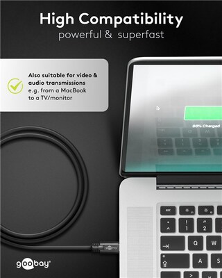 Kábel USB 3.2 Gen 1, Typ C CM/CM 1m, 5Gbps, PD 60w 20V3A, čierny