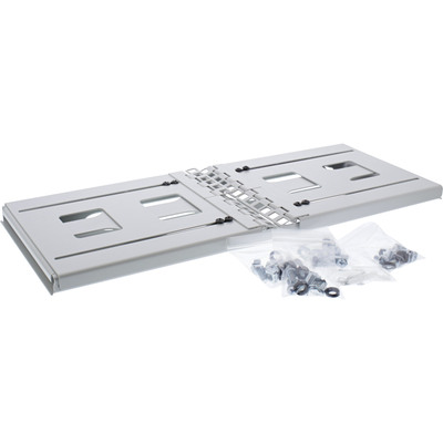 19" Mini skriňa ramova 4U, nastavitelná hĺbka: 240 - 400mm, svetlosivá, RAL7035