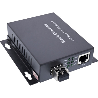 Optický konvertor, RJ45 - SFP+, 10Gbit, GBIC modul LC Duplex MM, do 300m v balení, čierny