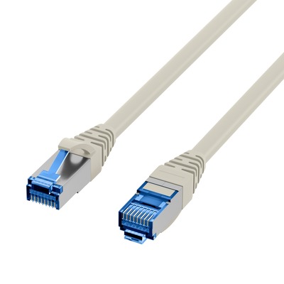 S/FTP (PiMF) Patchkábel 1m cat.6a, sivý, Cu, UL