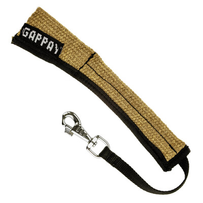 Pešek flexi, karabína, 5cm/58cm, jutový