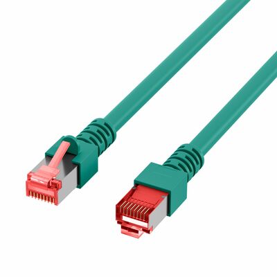 S/FTP (PiMF) Patchkábel LSOH 3m, cat.6, zelený, Cu