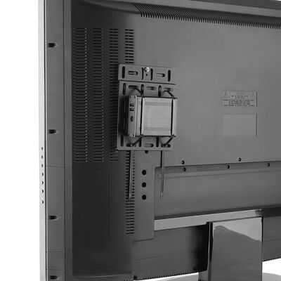Držiak univerzálny pre média boxy (setobox, distribútor, switch), malý (202x160mm), kovový, čierny
