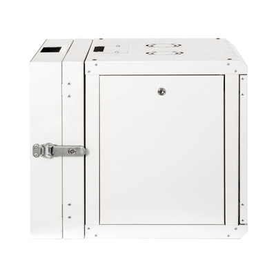 19" Rack na stenu 9U, sivý, 505x600x600mm (HxWxD), RAL7035, PRO, otočný (2-dielny)