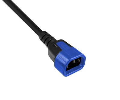 Bezpečnostná západka pre konektory C14, SecureSleeve, modrá