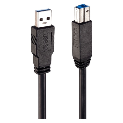 Kábel USB 3.0 A-B M/M 10m, Super Speed, čierny, AKTÍVNY