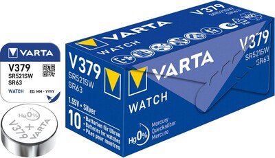 Batéria VARTA Watch do hodiniek V379 1.55V 14mAh (SR63), 10ks/bal