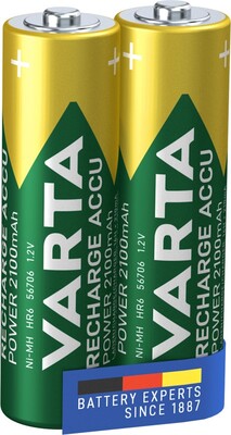 Batéria VARTA RTU nabíjacia AA (2ks) 1.2V 2100mAh NiMH (HR6 56706) 2BL