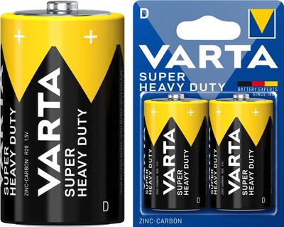 Batéria VARTA Superlife Zinc-Carbon D Mono (2ks) 1.5V (R20) 2BL