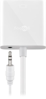 Adaptér HDMI na VGA+audio, 15cm biely