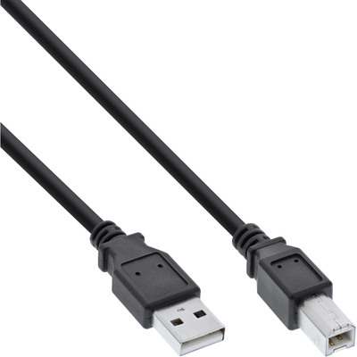 Kábel USB 2.0 A-B M/M 1m, High Speed, čierny
