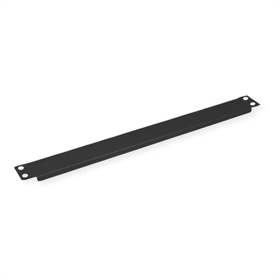 19" záslepka 1U, kovová, čierna RAL9005