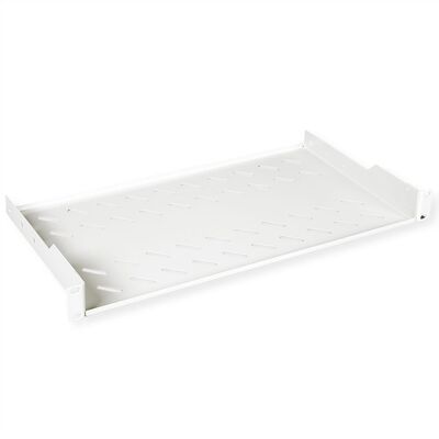 19" Polica 250mm, max. 15kg, 1U, sada skrutiek a podložiek v balení, sivá