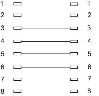 Kábel telefónny RJ45(8P4C), 3m, M/M, čierny