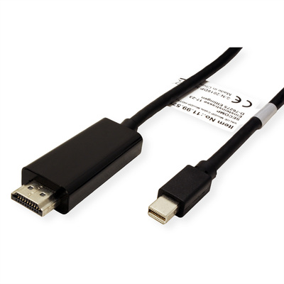 Kábel DisplayPort mini na HDMI M/M 4.5m, jednosmerný, max. 1920x1200@60Hz, čierny