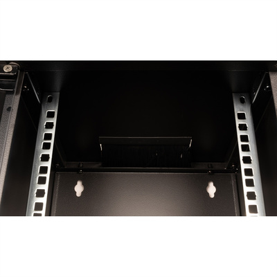 10" Rack na stenu 6U, čierny, 330x312x300 mm (HxWxD), RAL 9005