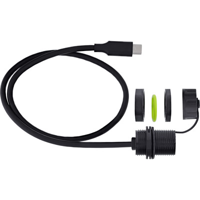 Chránička "SPOJKA" USB-C, zásuvka-konektor 50cm, tienená, vodeodolná prachuvzdorná IP68