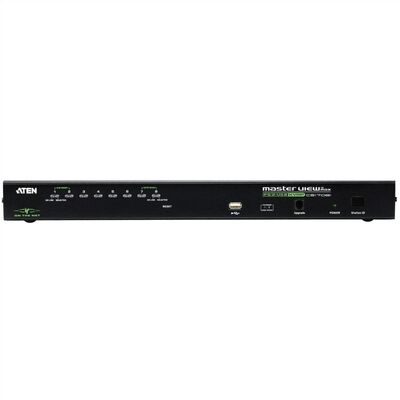 KVM switch/prepínač cez IP 8PC, VGA, PS2+USB, 19'' s OSD