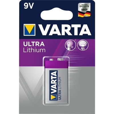 Baterka VARTA Ultra Lítiová 9V (6F22 6122) 1BL