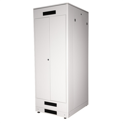 19" Rack na podlahu 42U, 2053x800x1000mm (HxWxD), PRO, sklenené dvere, sivý