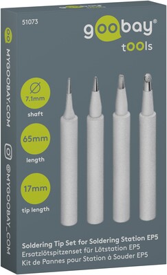 Spájkovacie hroty pre spájkovačku EP5 s LCD, set 4ks/bal