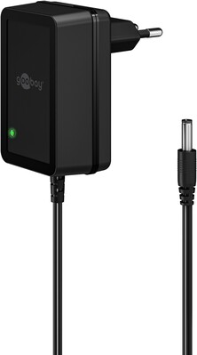 Adaptér NTS 1500mA, Univerzálny 12V, 18W, 1.8m kábel, Konektor DC 5.5x2.5, čierny