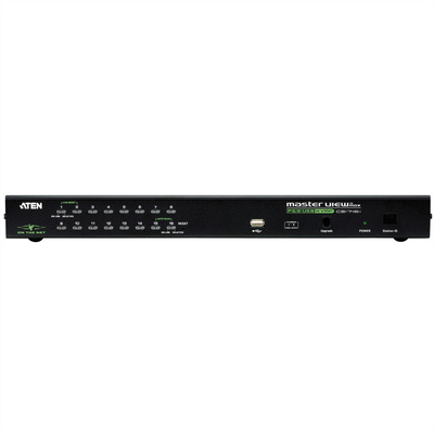 KVM switch/prepínač cez IP, 16PC, 32 remote users, 1 local, VGA, PS2+USB, HotKeys, O