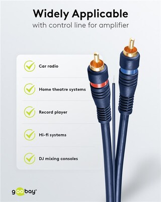 Kábel Cinch 2x AV M/M 5m +ovl. kábel, fialový HQ G