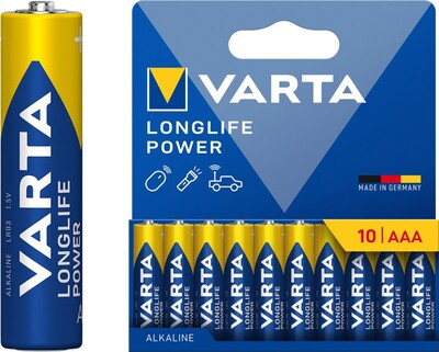 Batéria VARTA Longlife Alkalická AAA (10ks) 1.5V (LR03) 10BL