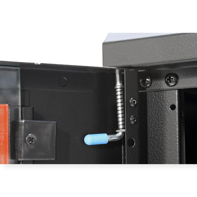 19" Rack na stenu 4U, čierny, 290x600x450mm (HxWxD), odnímateľné bočnice