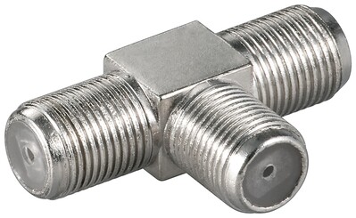 Adaptér F-konektor F/2xF, Zn, 10ks/bal