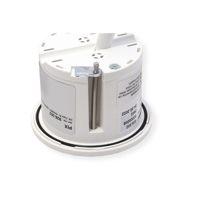 PIX 1xUTE 230V, 0.2m kábel 1.5mm², GST18, čierna + nerez krúžok v balení