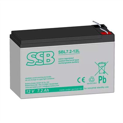 Batéria SSB AKKU SB7.5-12 (12V 7.5Ah), Faston (4.8mm)
