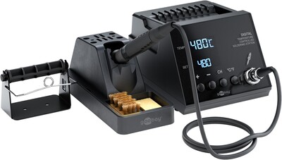 Elektrická spájkovačka 70 W, profi digitálna s LCD displejom, 160–480°C, čierna