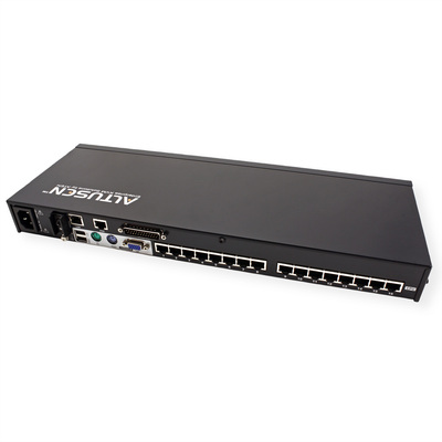 KVM switch/prepínač cez IP, 16PC, 32 remote users, 1 local, VGA, PS2+USB, HotKeys, OSD, Pushbutton