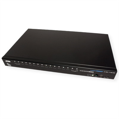 KVM switch/prepínač 16PC, HDMI, USB, audio, USB hub2.0