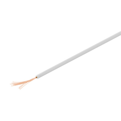 Kábel medený izolovaný 10m, 1x0.14mm, biely