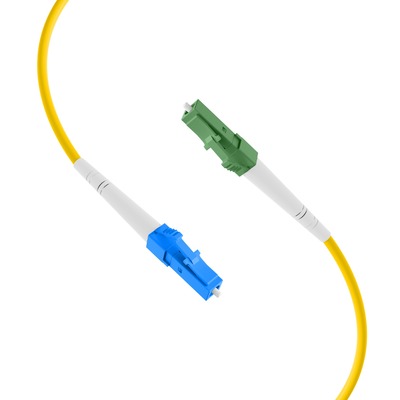 Fiber kábel LC/APC-LC, 2m Simplex OS2(9/125µm), LSOH, 2mm, G657.A2, ohybný, 2mm, žltý