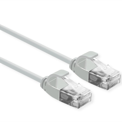 UTP Patchkábel LSOH 5m cat.6a, sivý, slim, Cu, Flex Cable, Component Level