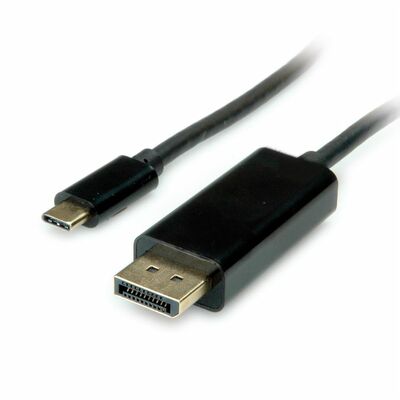 Kábel USB 3.1 Typ C na DisplayPort M/M 1m, 4K@60Hz UHD, čierny