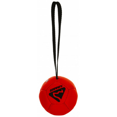 Lopta futbalová s priemerom 8cm, s uškom, malá, pískacia, ekokoža, rôzne farby