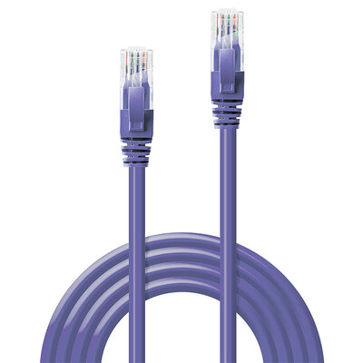 UTP Patchkábel 0.5m cat.6, fialový, Cu