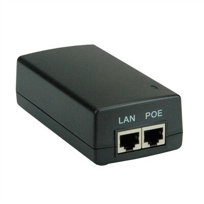 PoE Injector, Gigabit, 1port, 30W 802.3af/at, čierny